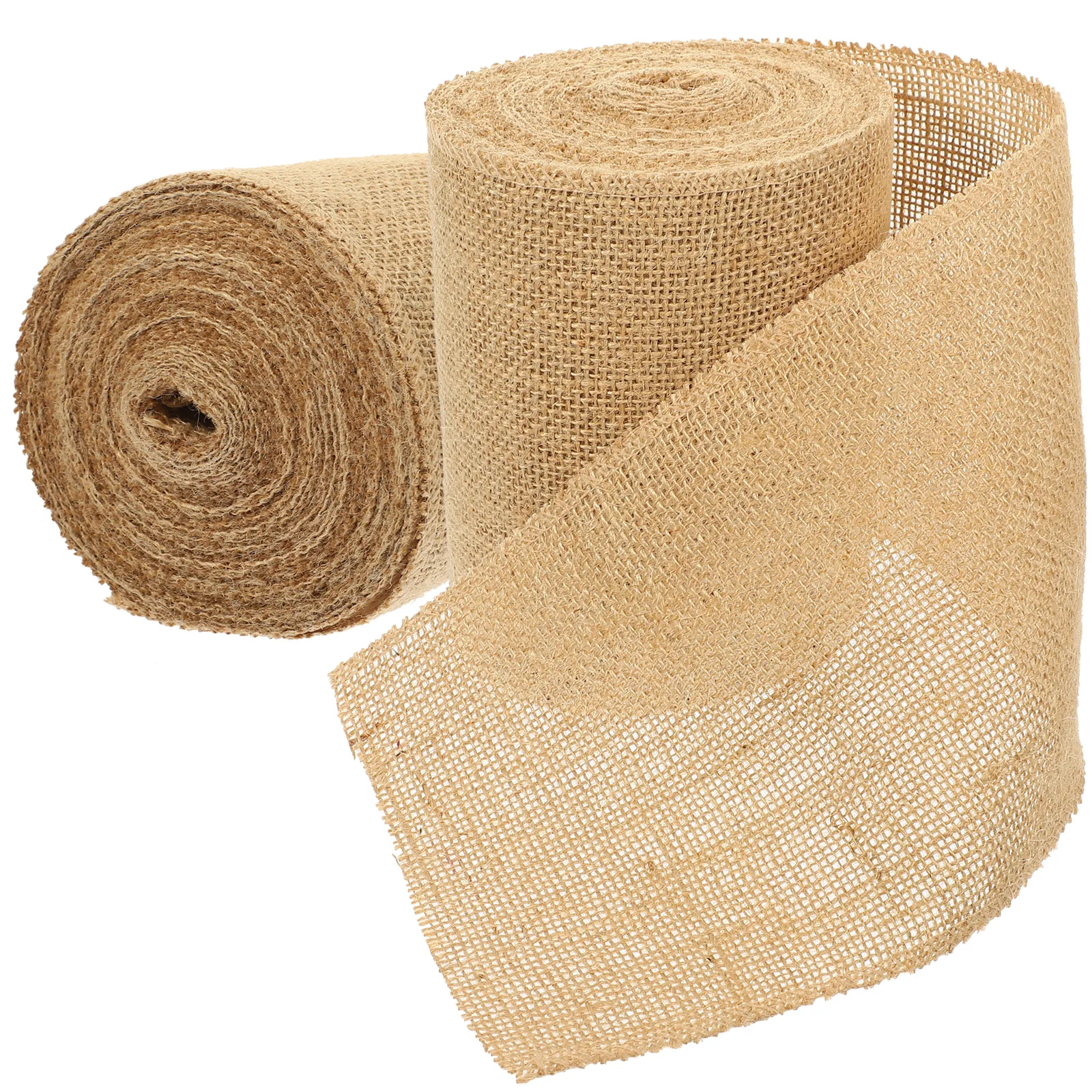 

2 Rolls Burlap Tree Protective Cover Plants Protector Wraps Bark Trunk Decor Tree Wrapper Cloth Protection Saplings Roses
