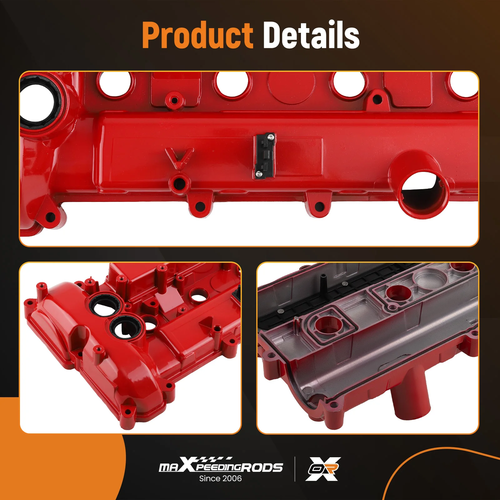 Tapa de válvula de aluminio para Ford Escape Explorer Fusion Taurus MKC MKZ 2.0L 2012-2018