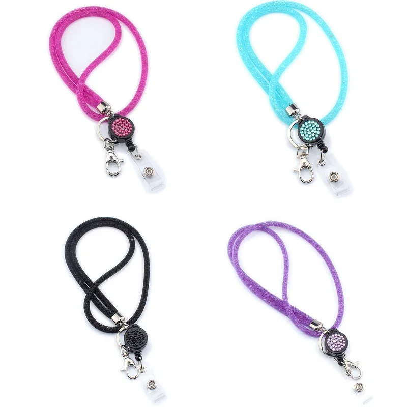 retratil lanyard badge holder para celulares id tag working permit hanging rope pass work card keychain strap 01