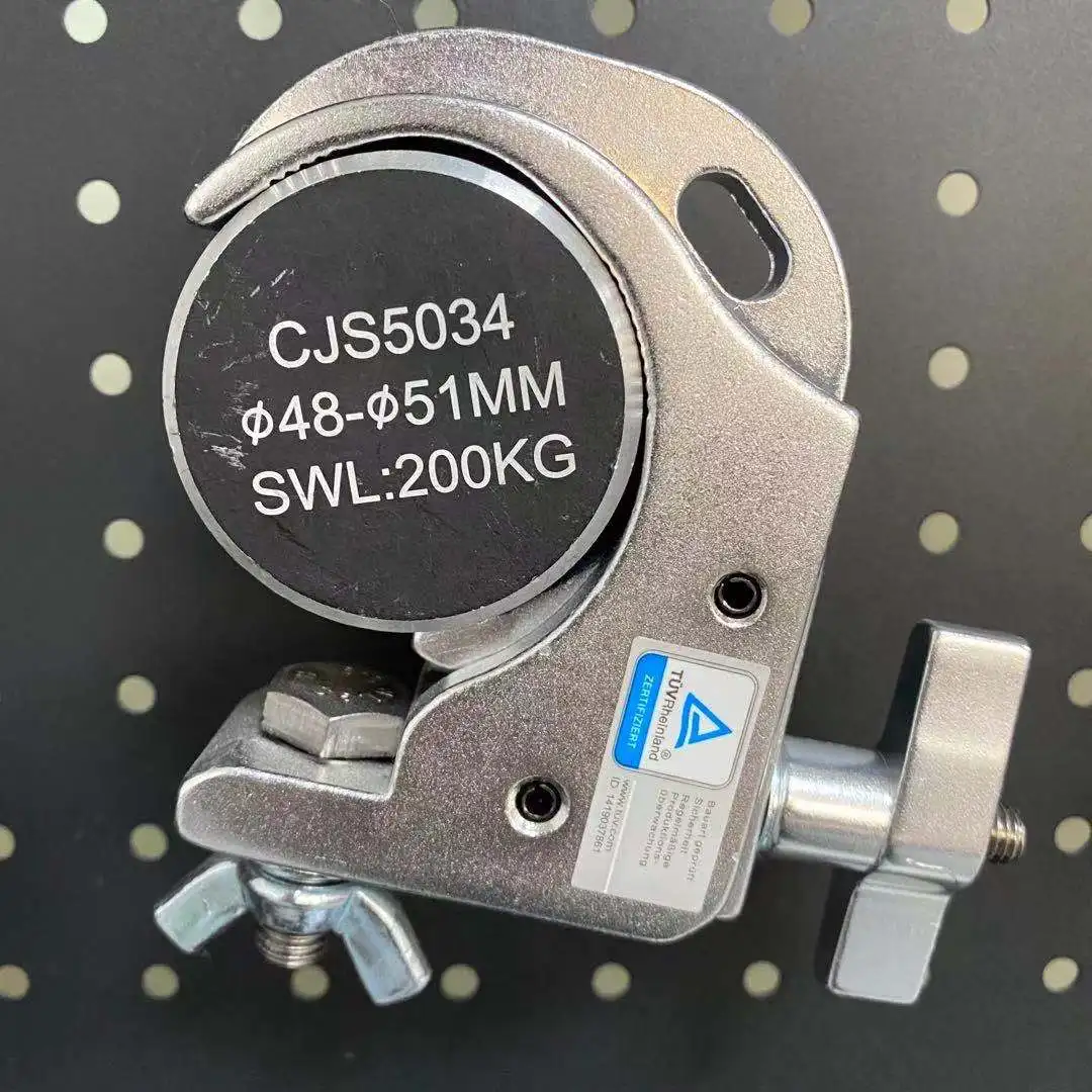 16-PCS Stage Lighting Hooks Aluminium Hook Clip Truss Clamp Load 200kg for Stage DJ Club Studio Lighting Install Fit 2