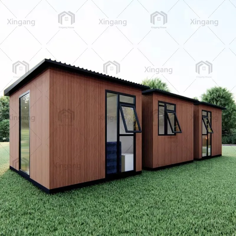 

Hot Selling Modern Design Steel Structure Prefabricated House Trailer Waterproof Outdoor Villa Mobile Wooden House