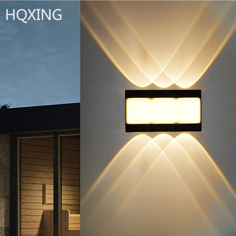 HQXING Modern Outdoor Waterproof LED Wall Lamp Hotel creative corridor, staircase, living room, bedside wall lamp bedroom