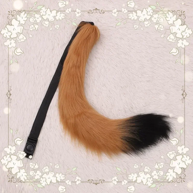 

Fox Tail Cosplay Costume Kawaii Faux Fur Fox Tail Lolita Cosplay Props Plush Wolf Dog Tail Masquerade Halloween Carnival Party