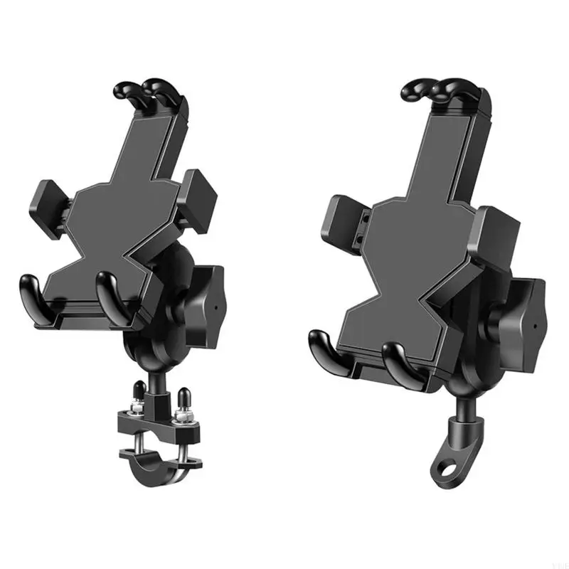 

Y4UE Motorcycle Mount Stable Cellphone Bracket 360° Rotatable Phone Holder