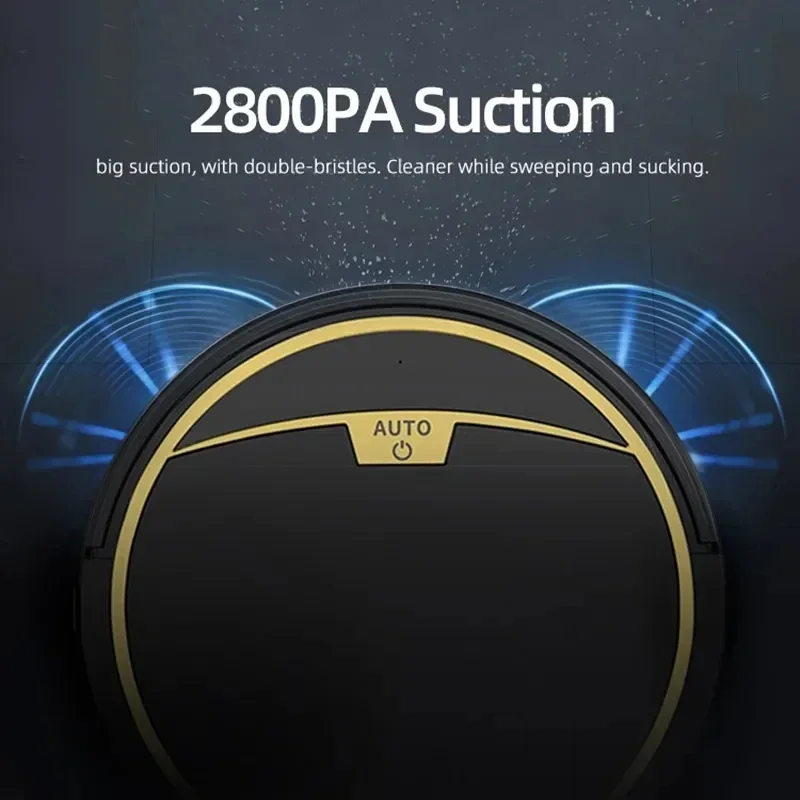 2025 New App Control Vacuum Sweeper Home Large Robotic Wet And Dry Sweep Mop Floor Smart Robot Vaccum Cleaner 2800Pa Suction