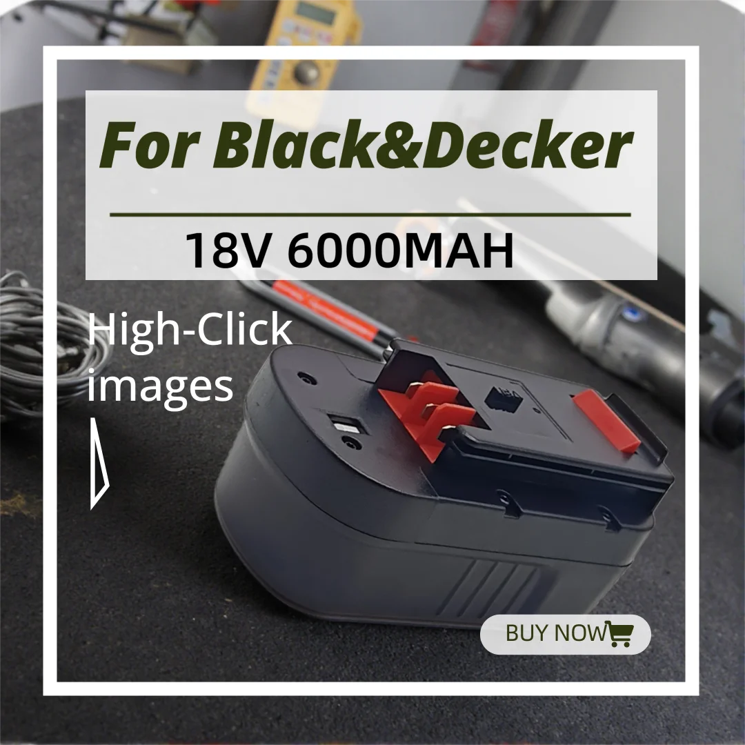 8000mAh Power Tool Battery HPB18-OPE FS1800CS FS1800D FS1800D-2 FS1800ID A18 A1718 A18NH HPB18 For Black&Decker 18V