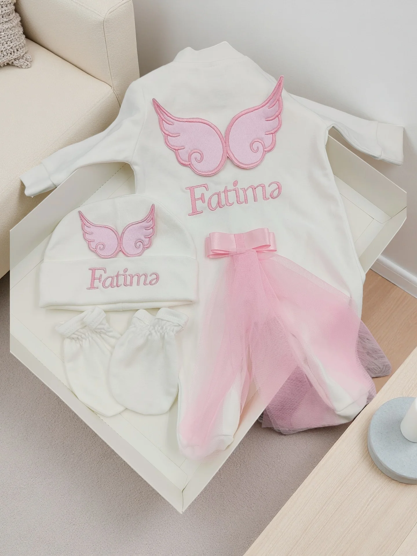 

Dollbling Pearly Crown, наряд для именинницы в стиле бохо с розовыми крыльями ангела, французское кружевное боди, комплект рубашки для детской комнаты