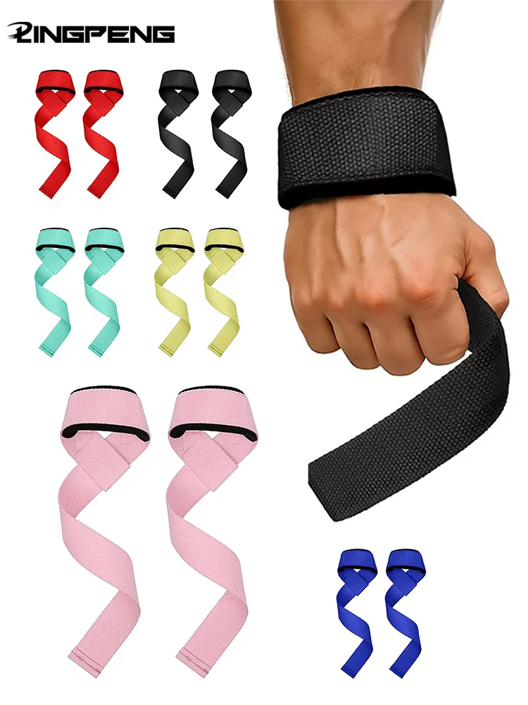 Sangles de poignet d'haltérophilie, entraînement de force, réglables, antidérapantes, pour gymnastique, Fitness, Support de poignet, bande de poignée de sport