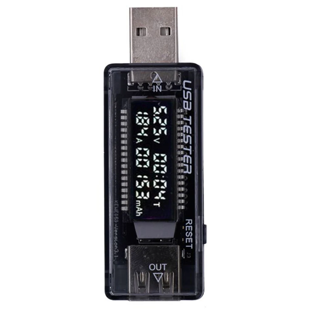 Tester di capacità del caricatore di tensione di corrente USB 3-20V Rilevamento della tensione di corrente Tester di capacità del caricatore Kit rilevatore di potenza mobile
