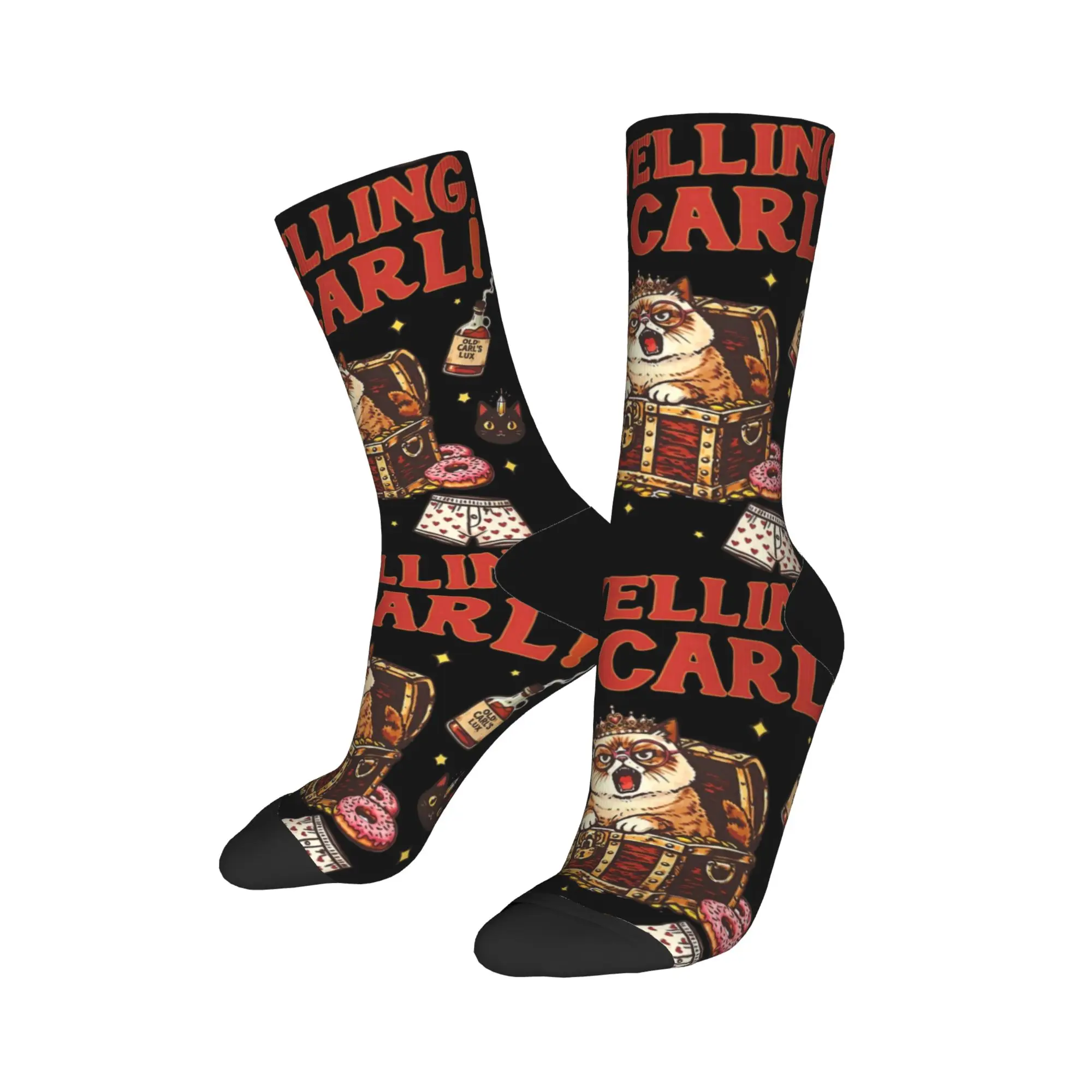 Dungeon Crawler Carl Socks Men Women Polyester Fashion  Socks High Quality Spring Summer Autumn Winter Middle Tube Socks Gift