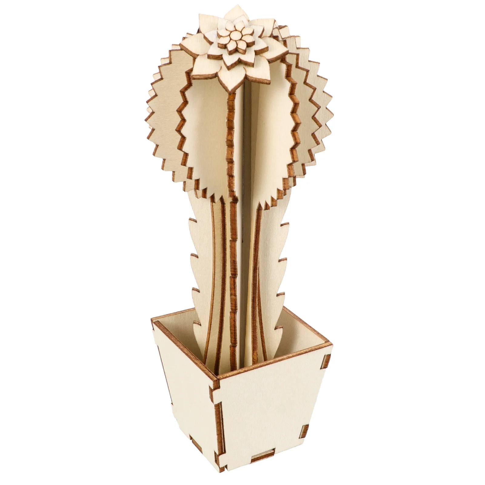 

Wooden Cactus Decoration Artificial Plant Prickly Pear naments Home Decor Indoor Outdoor Balcony Garden Stylish High Quality