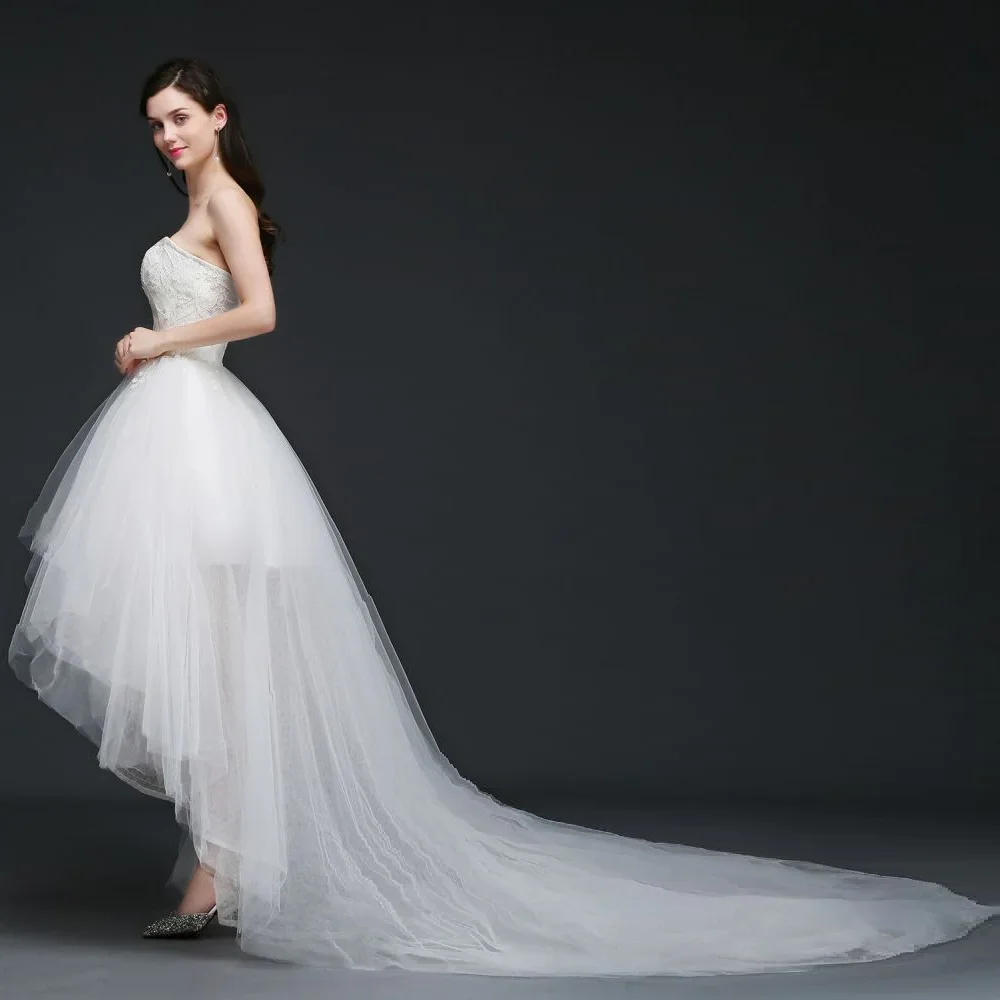 LISER Tulle A-line Lace Wedding Dress