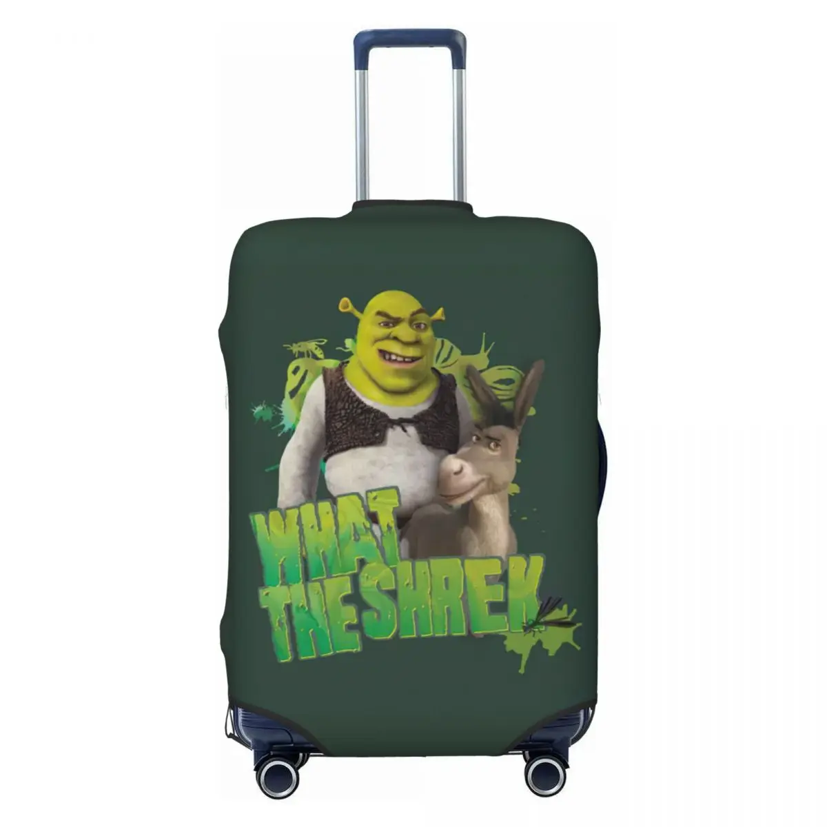 

What The Shrek Travel Luggage Cover Washable Suitcase Cover Protector Fit 18-32 Inch