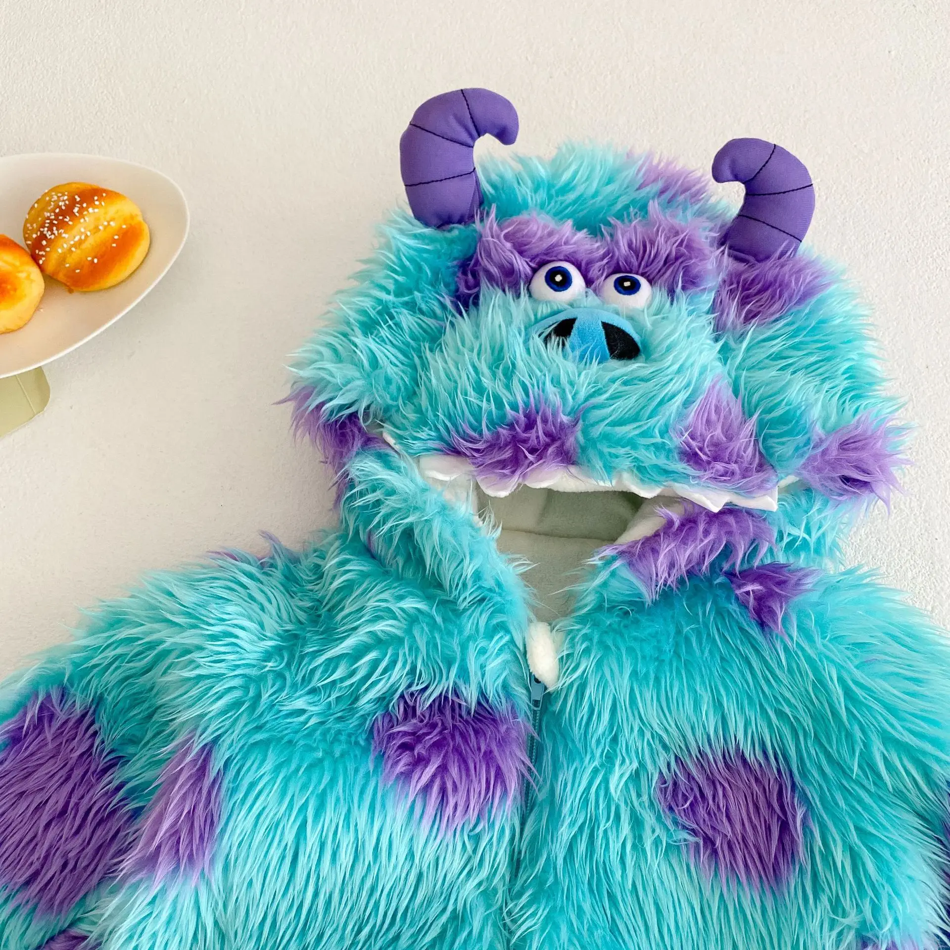 Sulley Bé Romper Áo Liền Quần Áo Bodysuits Mùa Đông Làm Dày Bé Trai Bé Gái Áo Khoác Sơ Sinh Ropa Bebe Cho Trẻ Sơ Sinh, Chất Liệu Mềm Mại, Cho Bé Jumpsuit Người Lớn