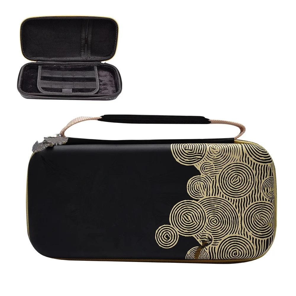 For Nintendo Switch / Switch OLED Console Portable Storage Bag Game Theme for Waterproof Hard Carrying Case with 10 Card Slots