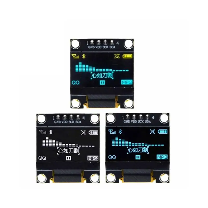 

Yellow- blue double color white 128X64 OLED LCD LED Display Module For arduino 0.96" I2C IIC Communicate