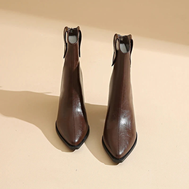 Shoes Spring Autumn Winter 2025 New Women's Boots High Heels Pointed Boots Short Boots