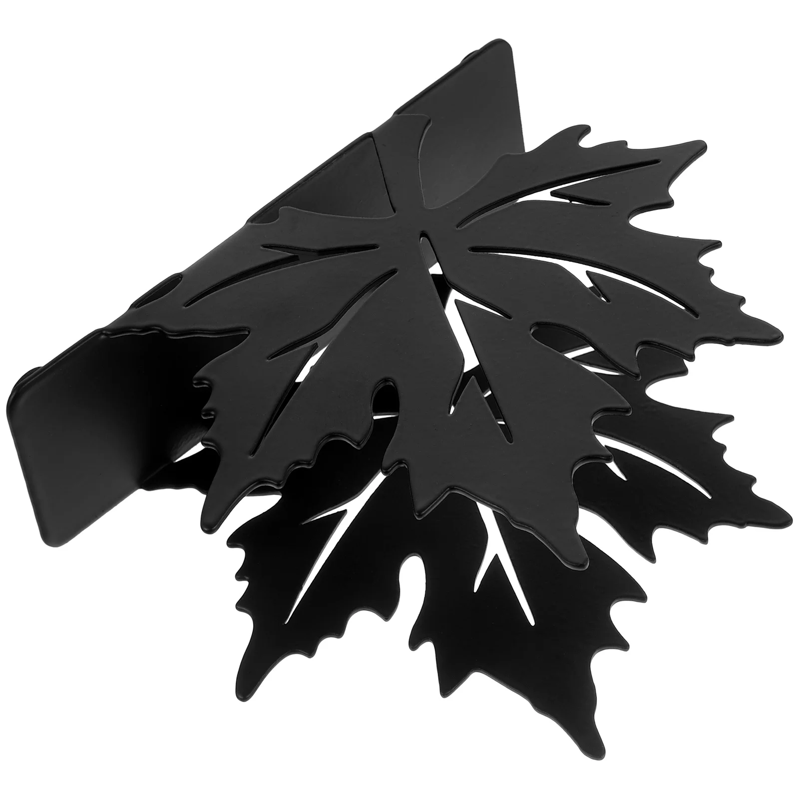 

Maple Leaf Napkin Holder Vertical Metal Napkin Stand Large Capacity Table Organizer For Restaurant Coffee Shop Party
