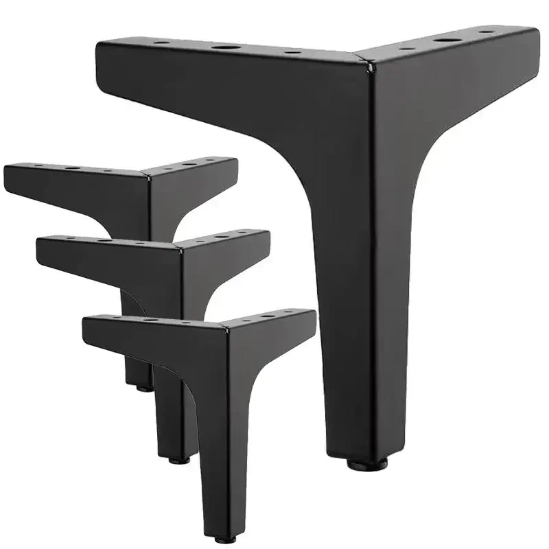 Patas triangulares de Metal para muebles, patas de repuesto modernas para muebles, armario, sofá, silla, 4 piezas