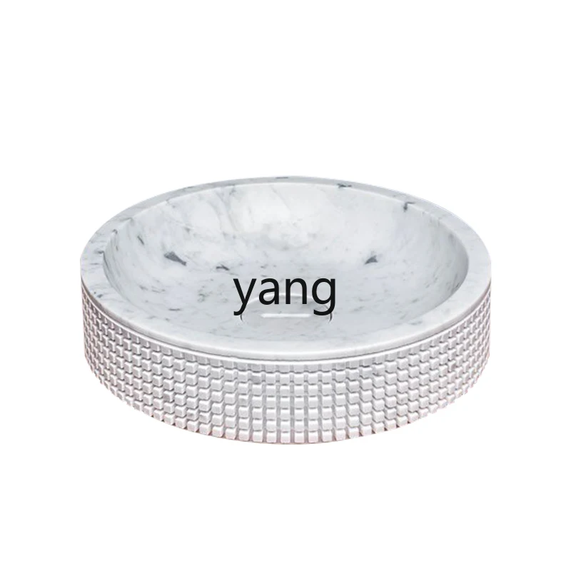 LTT light luxury creative marble wash basin balcony bathroom wash basin
