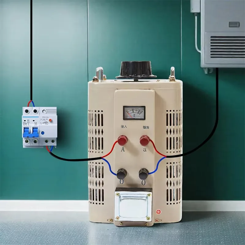 مرحلة واحدة TDGC2-15KVA 20KVA 220V دليل متغير 0-250 فولت/300 فولت منظمات الجهد محول Variac