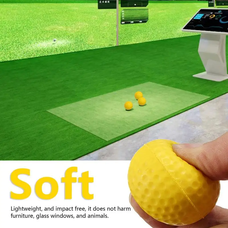 Practice Golf Balls Foam Ball Foam Practice Golf Balls Indoor Golf Balls Safe Floating Golf Balls For Backyard Practice Driving