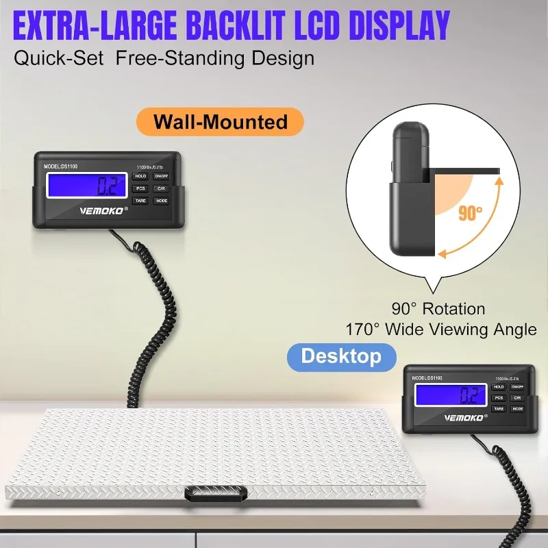 مقياس كبير دقيق للكلاب - 1100 رطل × 0.2 رطل، مقياس وزن الماشية على شكل حيوانات من السلالات الكبيرة، مقياس للحيوانات الأليفة من الفولاذ المقاوم للصدأ غير قابل للانزلاق