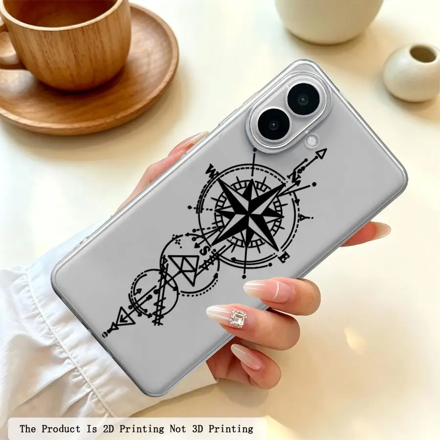 Stack Pendant Compass Art Case for Samsung Galaxy A36 A13 A55 A23 A25 A51 A52 A37 A54 A15 A34 A35 A57 A26 A24 A56 A27 A14 A16
