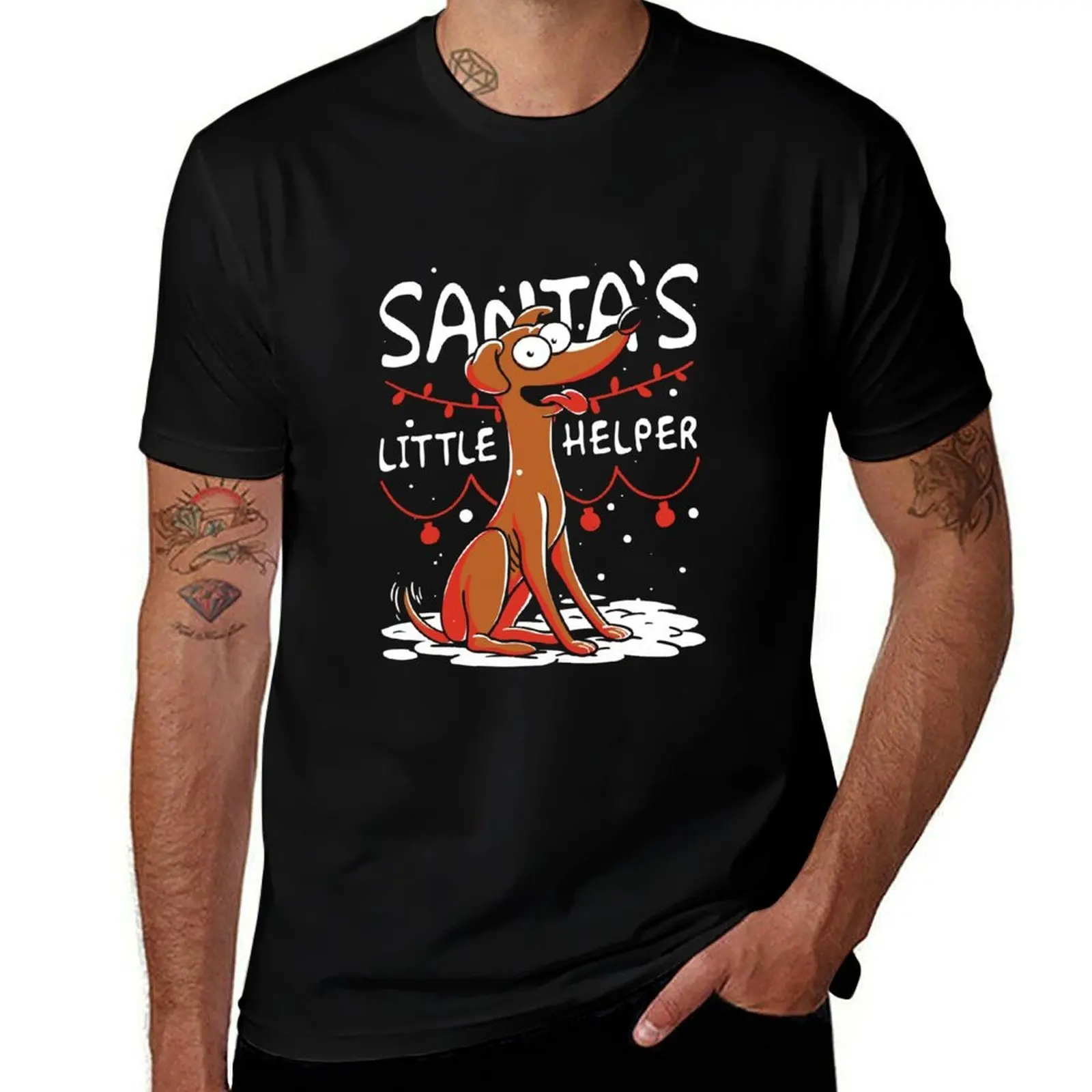 

Santa's Little Helper T-Shirt t shirt man designer t shirts for man cotton soft T-Shirt
