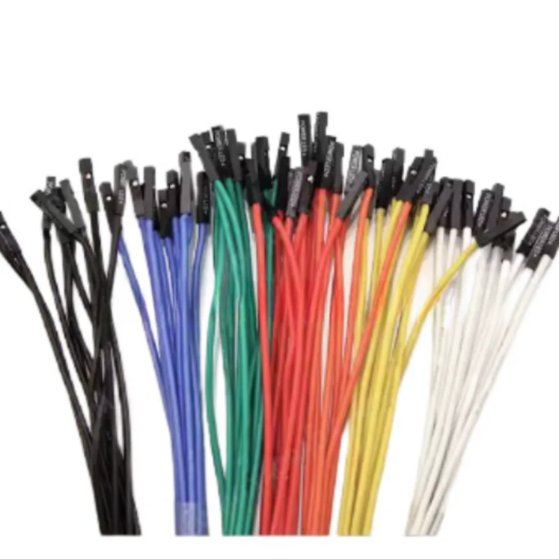 10pcs High-end Soft Silicone Dupont Wire 1P Dupont Jumper Cable Female Male Connector 10/20/30cm 22awg for Arduino