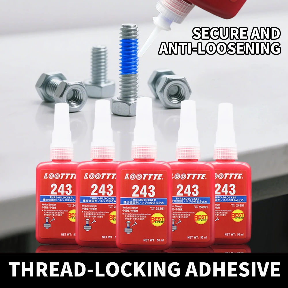 

243 Screw Adhesive Anti-slip Loolifl Anaerobic Glue Anti-sliding Accessories Sealing Paste Locking Agent Tape pasta térmica