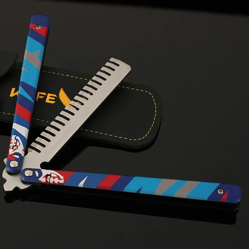 Valorant Wapen Yoru's Stijlvolle Vlinder Kam Melee Game Perifere 23 cm Metalen Balisong Trainer Model Wapen Geschenken Speelgoed voor Jongens