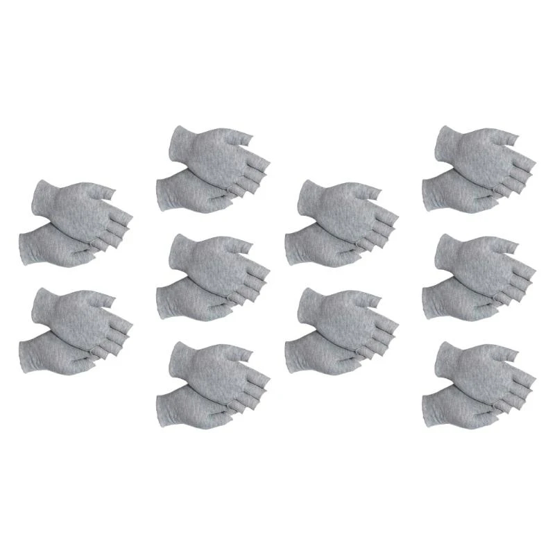 C4DB Highly Breathable Moisture Wicking Fingerless Cotton Gloves for Training Cycling Sports Cool Dry Hands in Warm Weather