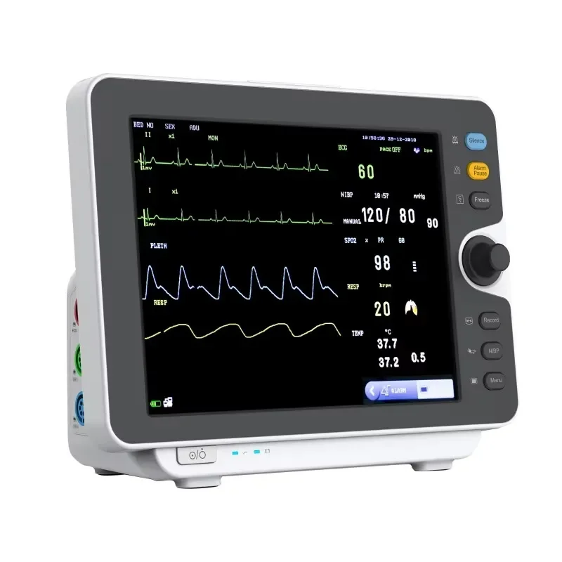 Smart Vet Multi-parameter Veterinary Patient Monitor 6-Channel Monitor 12-inch Color TFT Display Electric WiFi Enabled
