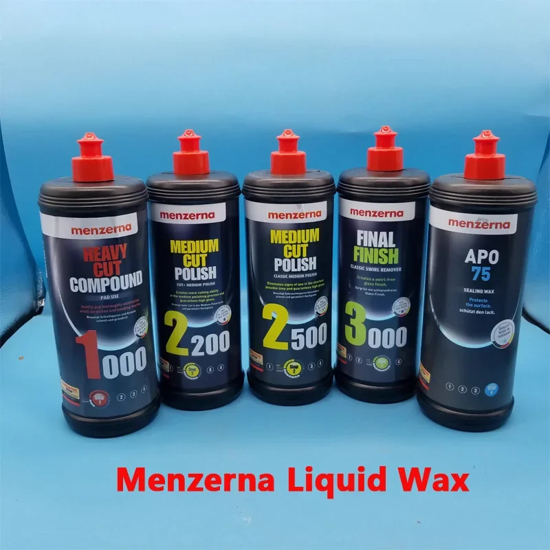 Menzerna Liquid wax Piano paint car paint repair liquid wax APO75/APO80/PG1000/IP2200/PF2500/ff3000/FF3800 car polishing wax