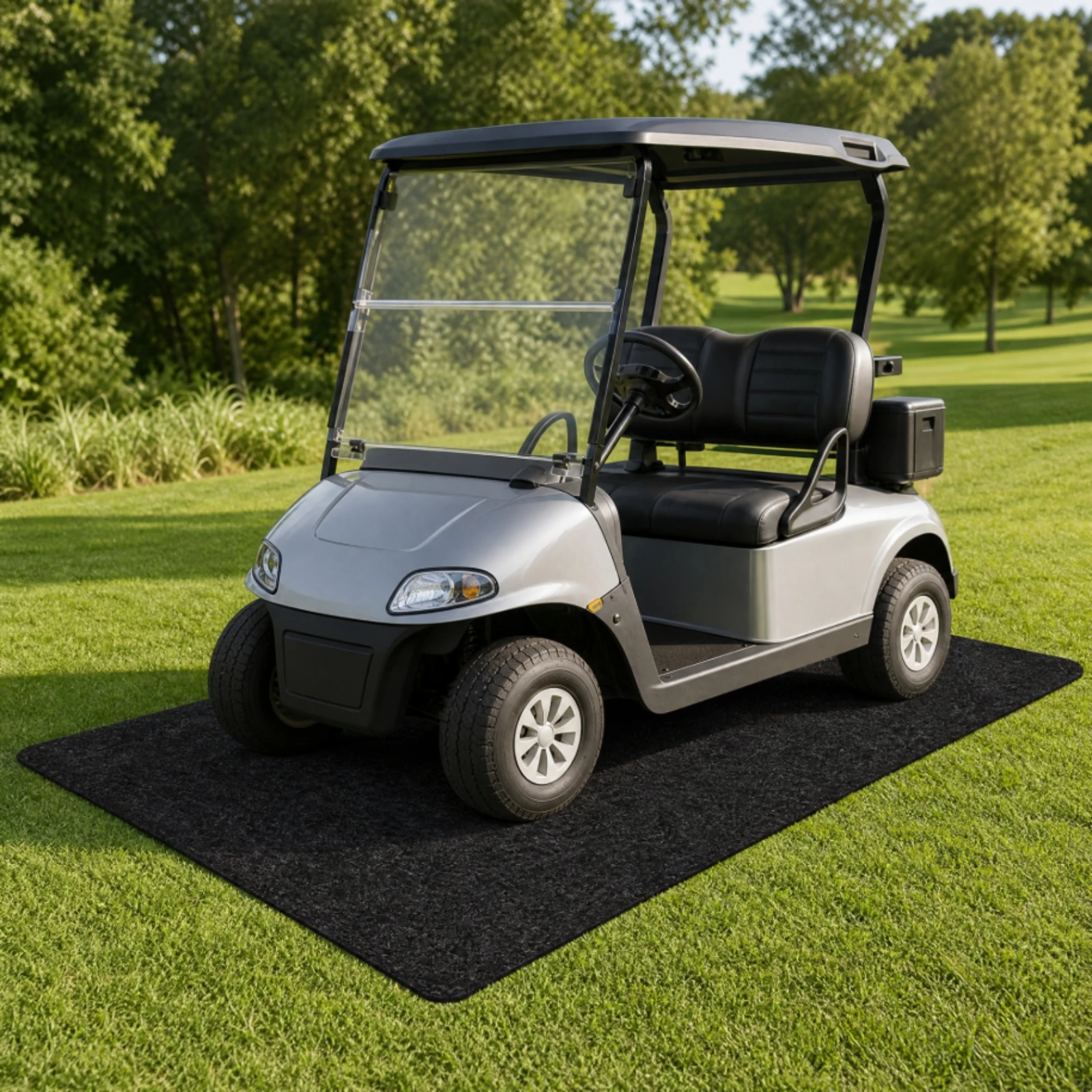 Polyester Felt Garage Mat with Rubber Backing Water-Resistant Oil-Absorbing Garage Floor Mat Slim Large for Workshop
