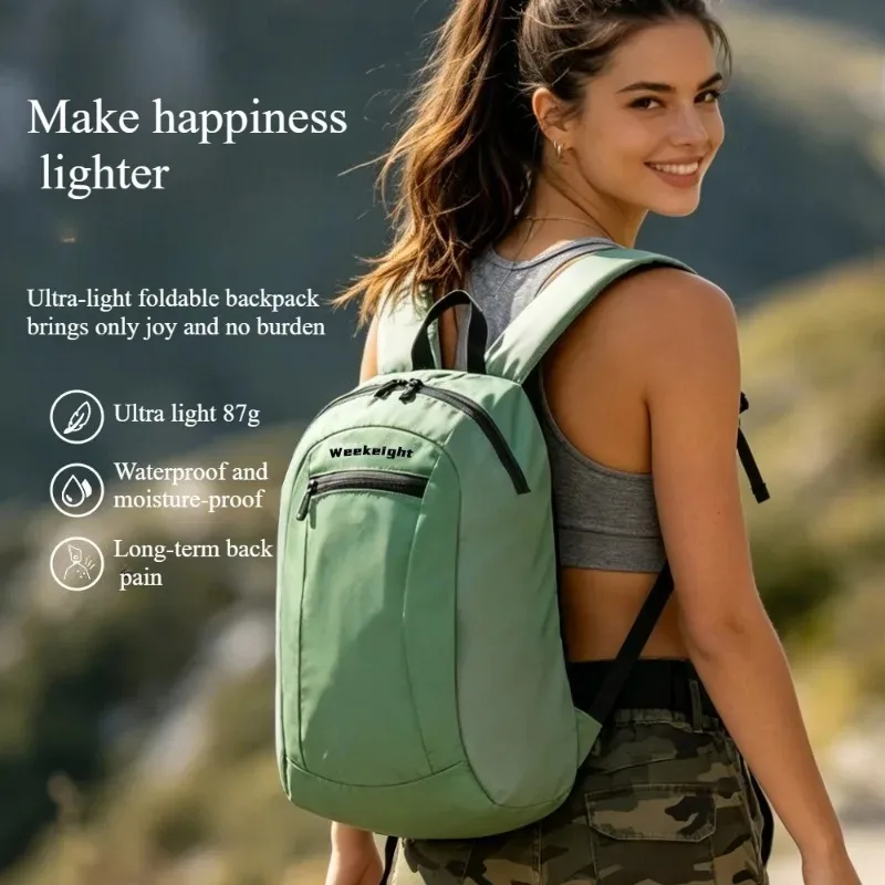 Cross-border New Backpack, lightweight, Water-repellent Foldable Bag, Large-capacity Outdoor Hiking, Camping, Sports Backpack