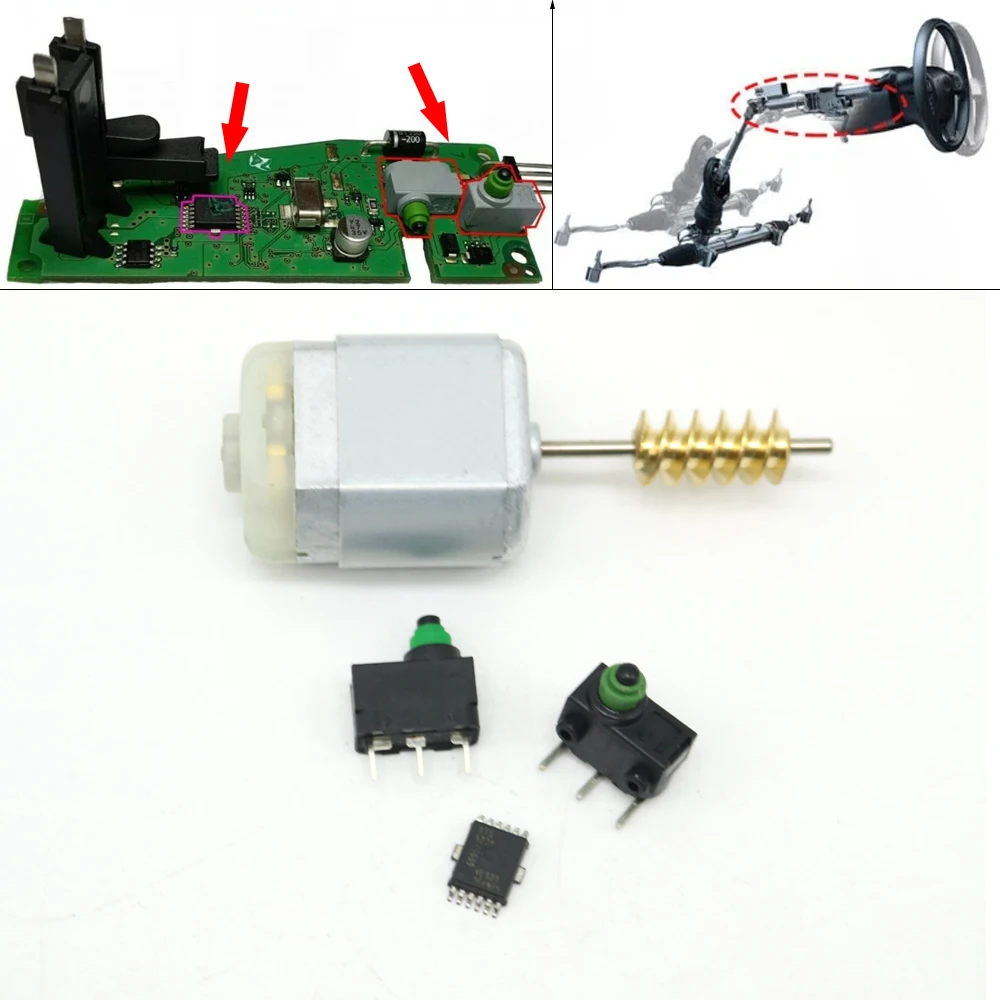 ELV Steering Wheel Column Latch Lock Actuator Moudle Motor Micro Switch Chip Relay For Audi A4 A5 2008-2015 A7 2011-2017