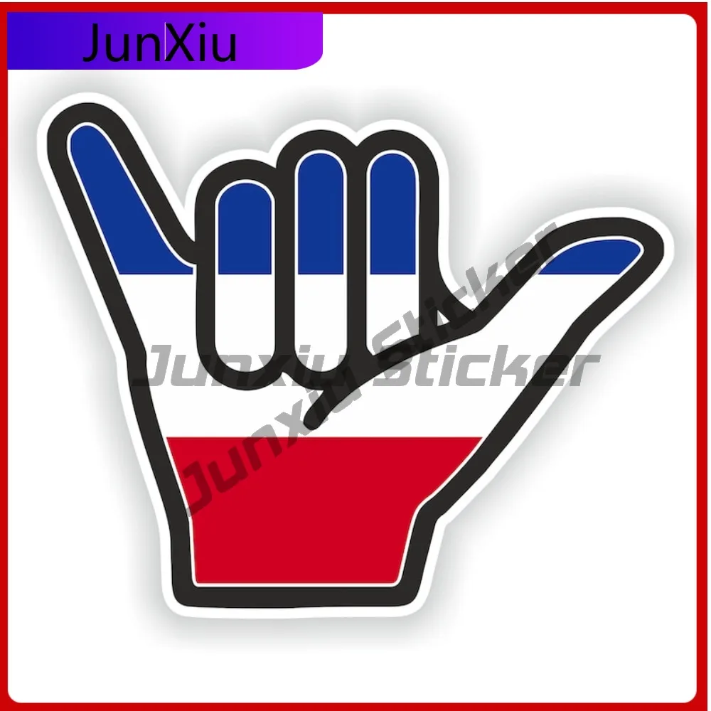 

Yugoslavia Flag Shaka Hand Hang Loose Vinyl Decals Graphic Rv Camper Cars Custom Printed Decals Funny Car Decorations For Auto