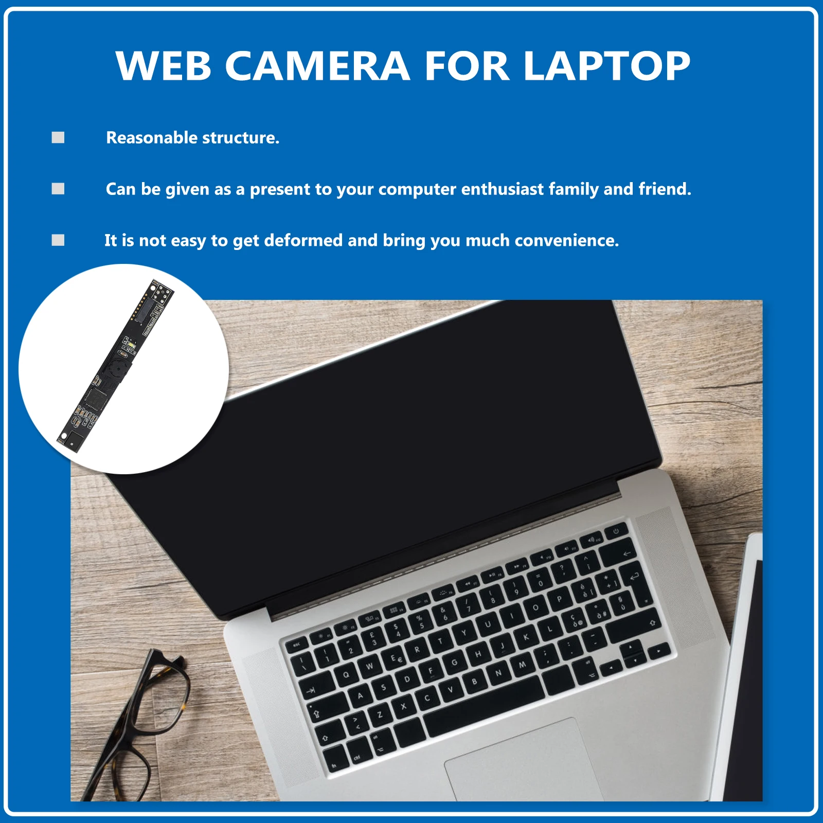 

Laptop Web Camera Metal Replacement for 840 -4 850 -2 Practical for Online Classes and Video Recording