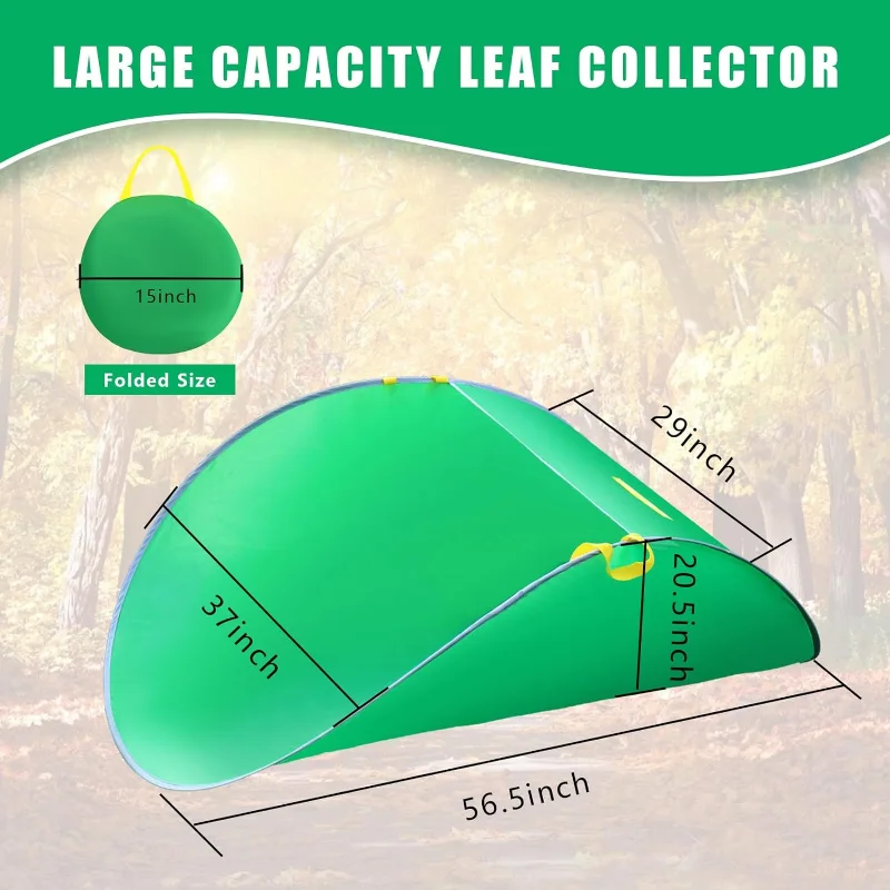 Pop-up Leaf Bag Weeds Collection Container Garden Leaves Flowers Waste Storage Bag Large Capacity Fallen Leaves Garbage Bags New