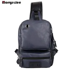 PU Leather Men's Bags Leisure Shoulder Inclined Bag Outdoor Sports Bag Street Chest Capacity Leather Bags luxury designer bags