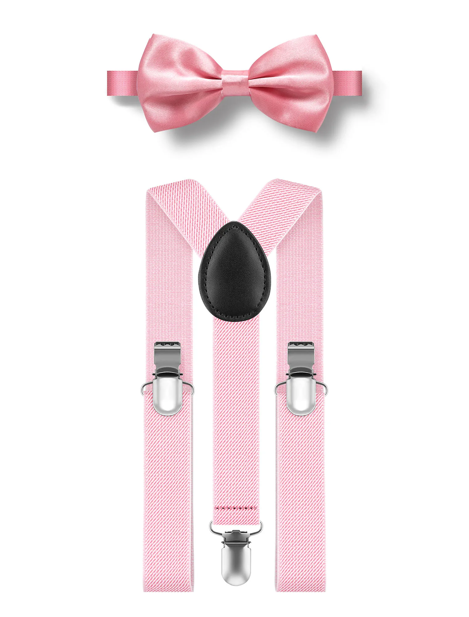Men's Adjustable Y Shape Suspenders Bow Tie Set