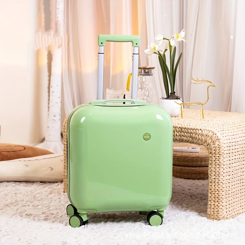 HOMEFISH 18" Lightweight Carry-On. Durable PVC, Quiet Spinner Wheels & TSA Lock. Perfect for Travel & Business!