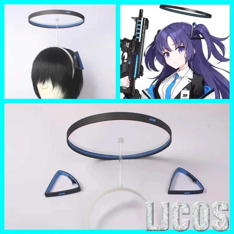 Blue Archive Hayase Yuka Cosplay Costume Wig Halo Headwear Trench Coat Skirt Uniforms Halloween Carnival Outfits Shoes Boots