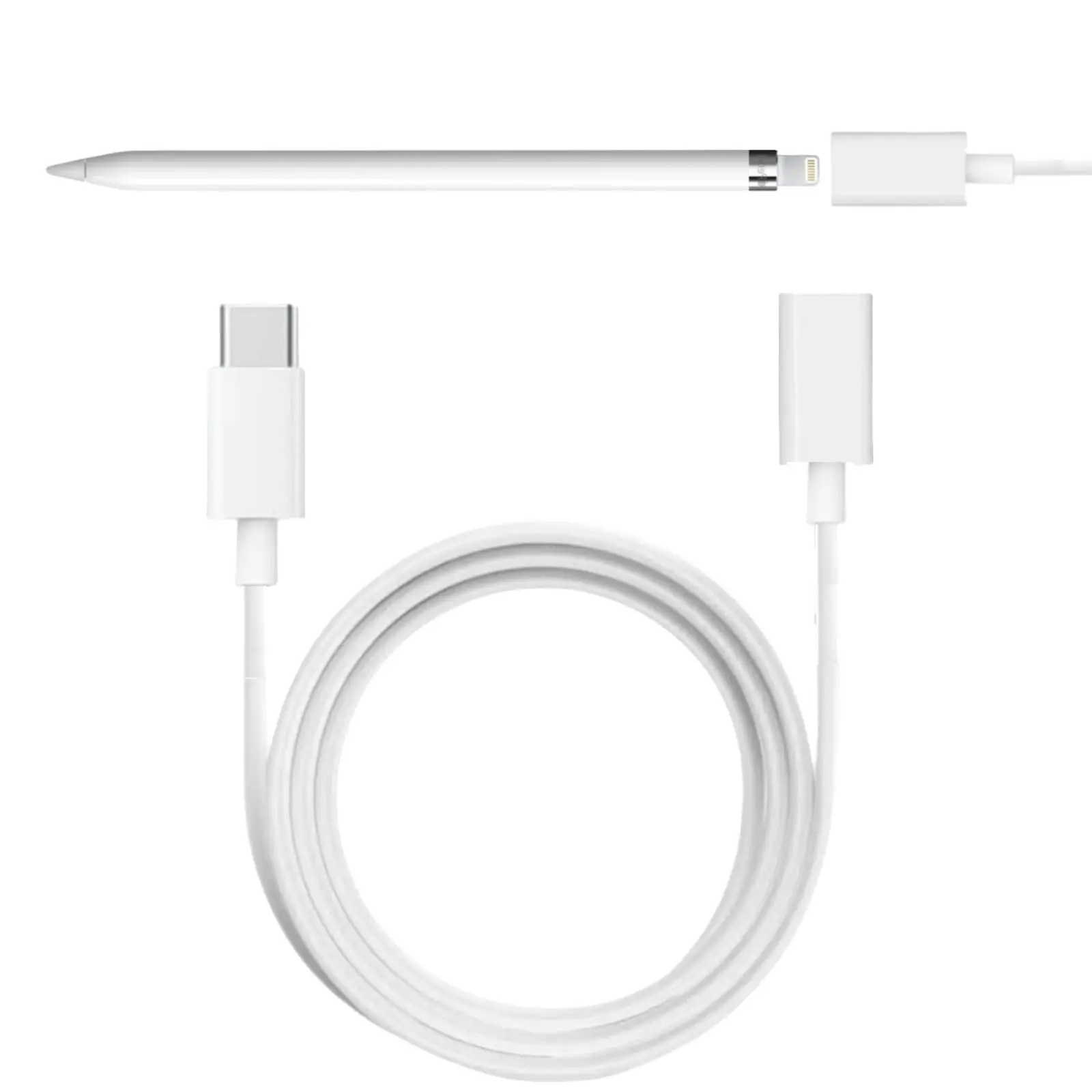 for Pencil Charger,USB C to Apple Pencil Adapter for Apple Pen First Gen Charging Cable