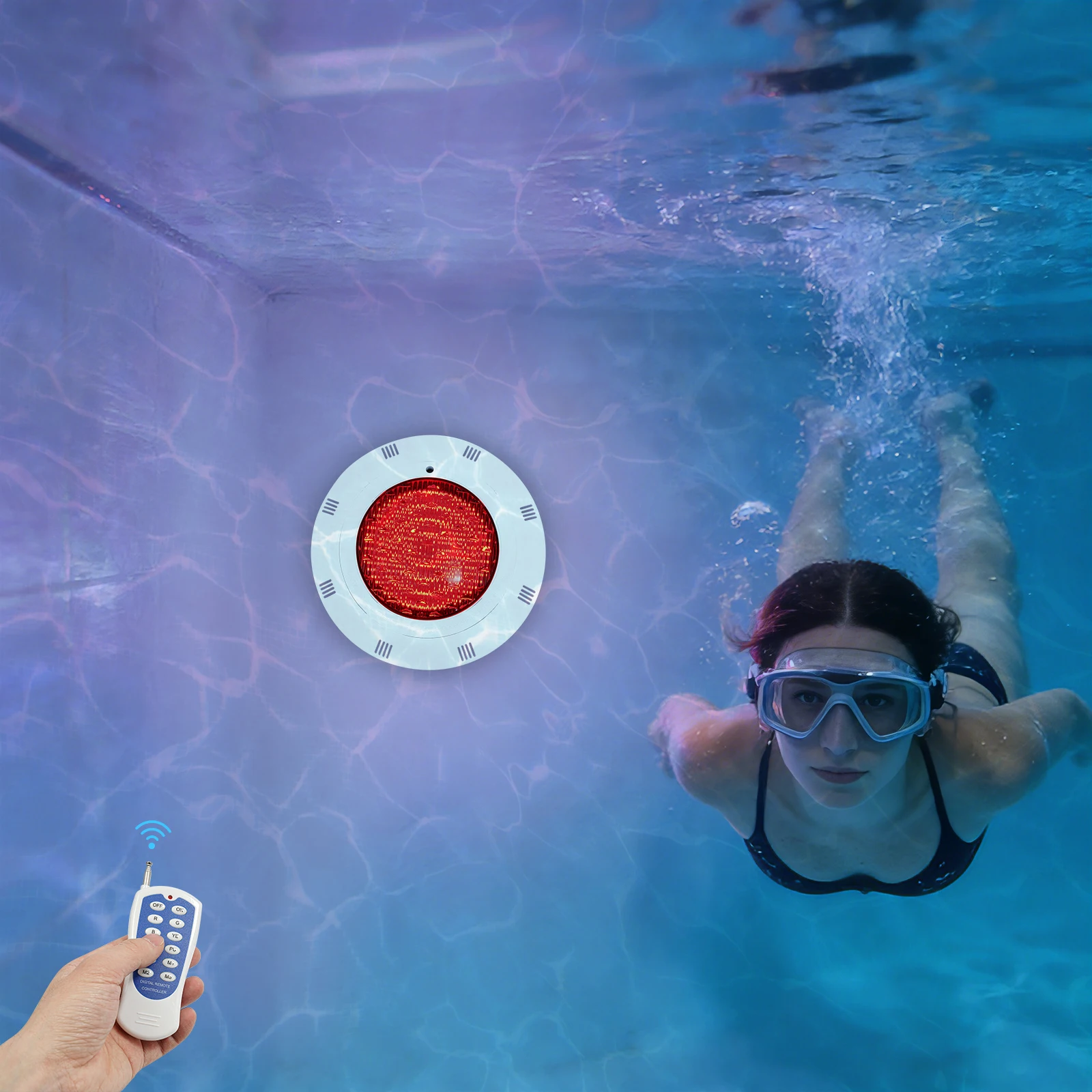 

LED Pool Lights,12V RGB Underwater Pool Light,36W RGB LED Pool Light,IP68 Waterproof,for Swimming Pools/Water Parks