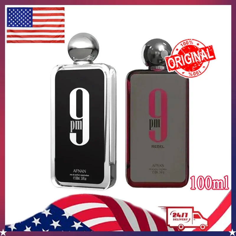 

Дорожная одежда Парфюм Afnan 9PM Мужской одеколонный спрей 100 мл Мужской парфюмерный спрей Одеколон Высококачественные долговечные духи в подарок