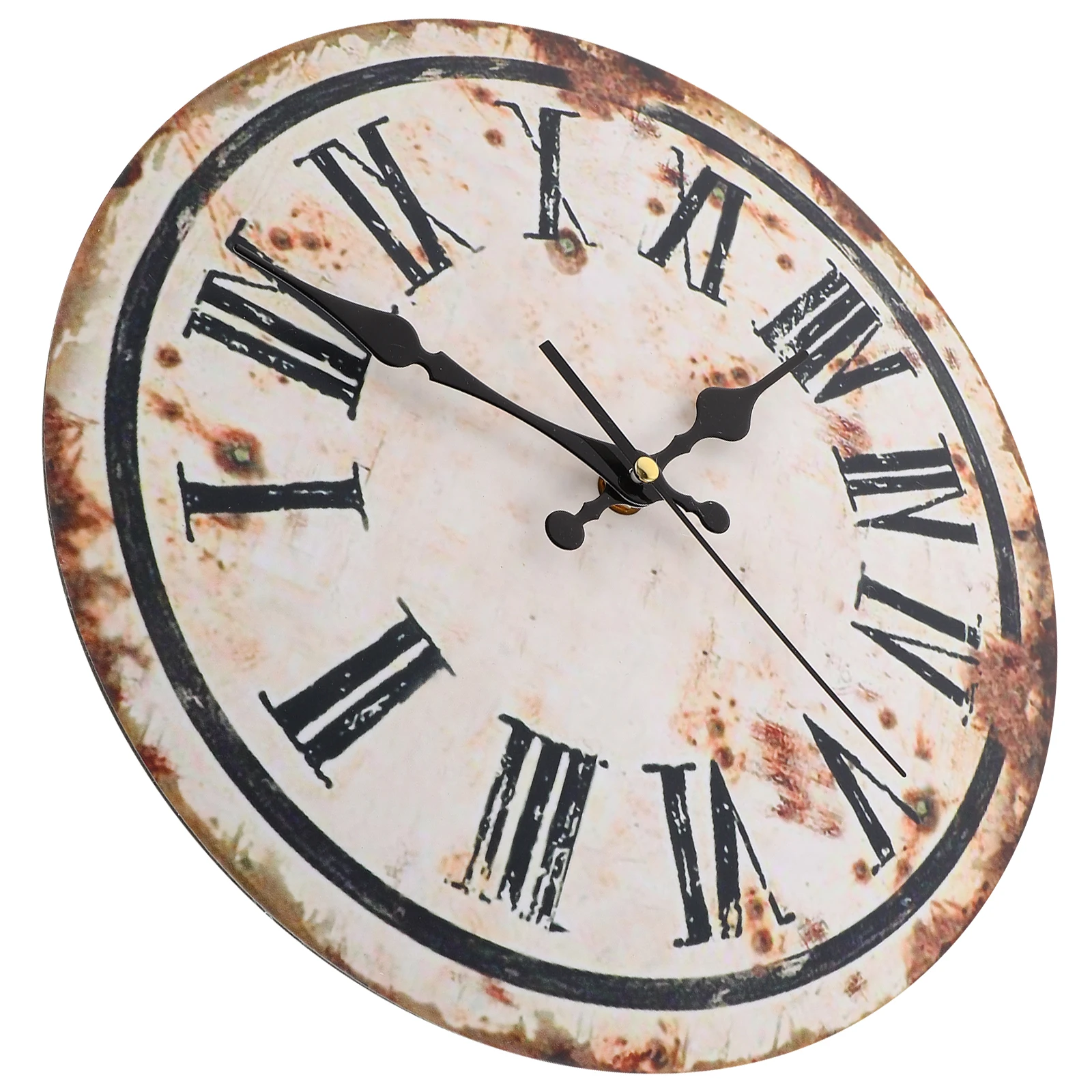 

Retro Wall 12 Mute Wall Hanging Clock Inch Silent Bedroom Decor Non Ticking Vintage Home Decor Rustic Hanging Clock
