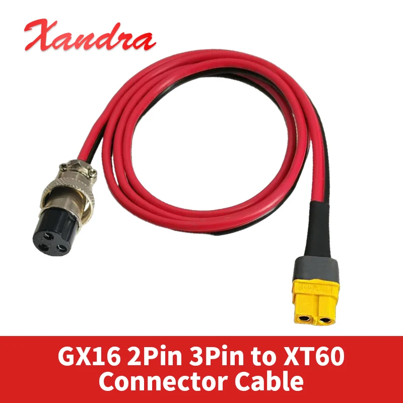 GX16 2Pin 3Pin to XT60 Aviation Plug Connector Cable Male Female Charging Port F ZERO 8X/10X/11X Electric Scooter Socket Plug